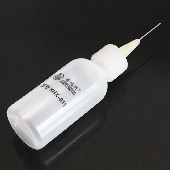 50ml Superb Rosin Water/Alcohol/Soldering Glue Bottle w/ Needle - Click Image to Close