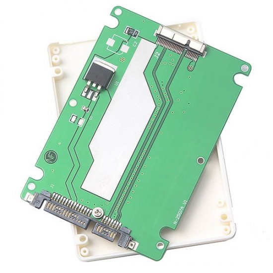 Adapter 7+17pin SSD to 2.5" SATA with Case for Macbook Pro 2012 - Click Image to Close