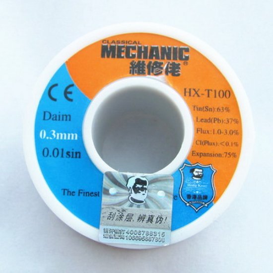 Mechanic Solder Wire Tin Lead 0.3mm 50g - Click Image to Close