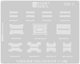SSD/Nand/DDR Stencil Heat Directly 0.25mm