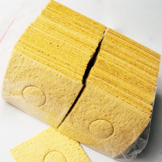 5pcs Soldering Iron Cleaning Sponge - Click Image to Close