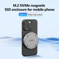 M.2 NVMe Magnetic SSD Enclosure for Mobile Phone