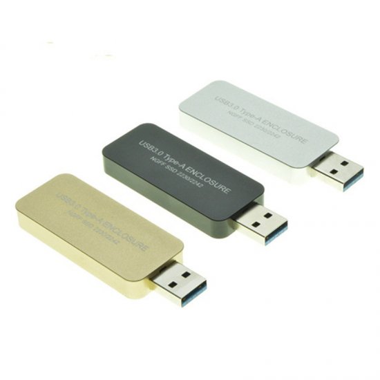 Adapter M.2 NGFF 2230 2242 to USB3.0 with Case - Click Image to Close