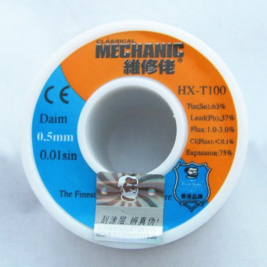 Mechanic Solder Wire Tin Lead 0.5mm 50g - Click Image to Close