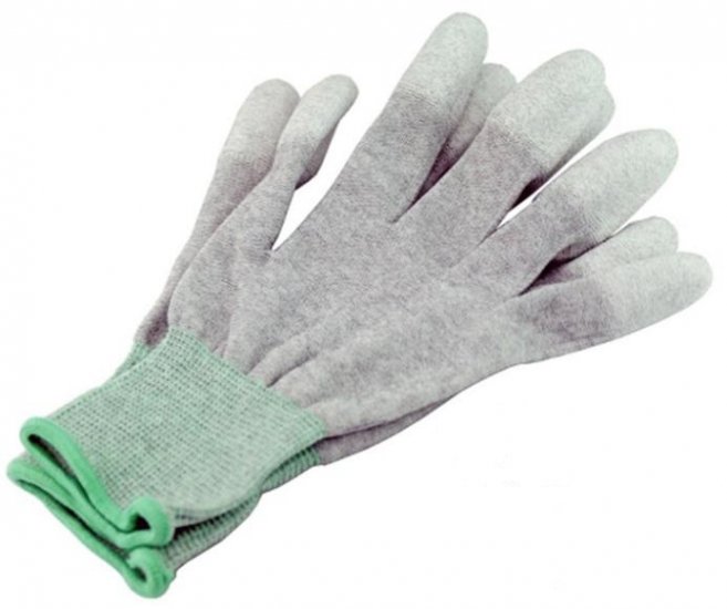 ESD Anti-skid Anti-static PU Palm coated Work Gloves - Click Image to Close
