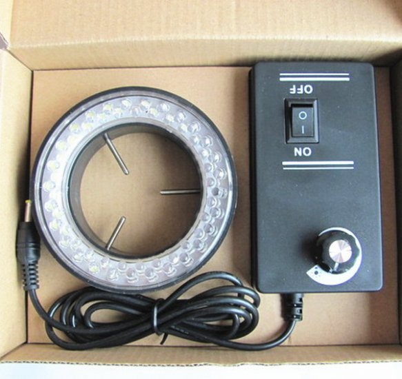 48 LED Ring Light For Stereo Microscope w Adapter DS-02 - Click Image to Close