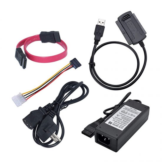 Adapter IDE/SATA to USB2.0 with Power Supply - Click Image to Close