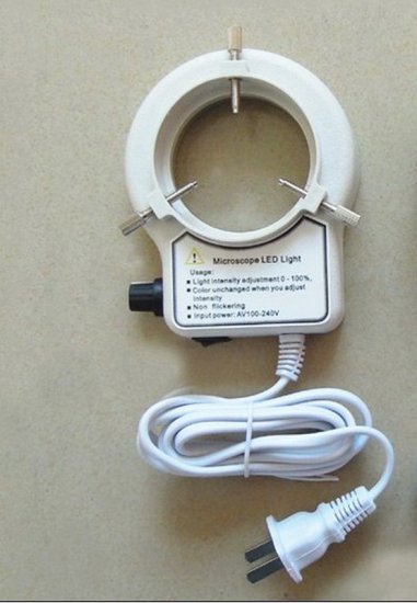48 LED Ring Light For Stereo Microscope w Adapter DS-03 - Click Image to Close