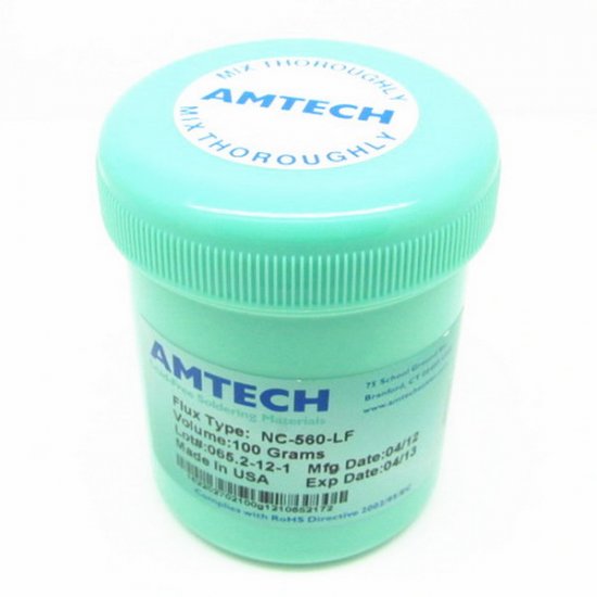 Amtech NC-560-LF Lead-Free No-Clean Solder Paste 100g - Click Image to Close
