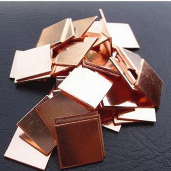 Thermal Pure Copper Pad Shim 15mm x 15mm x 0.5mm - Click Image to Close