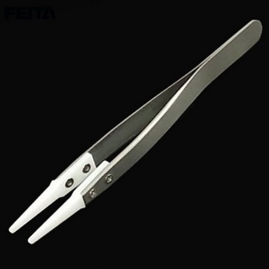 Feita CR242 Anti-acid Ceramic Stainless Steel Tweezer - Click Image to Close