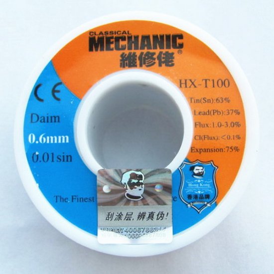 Mechanic Solder Wire Tin Lead 0.6mm 50g - Click Image to Close