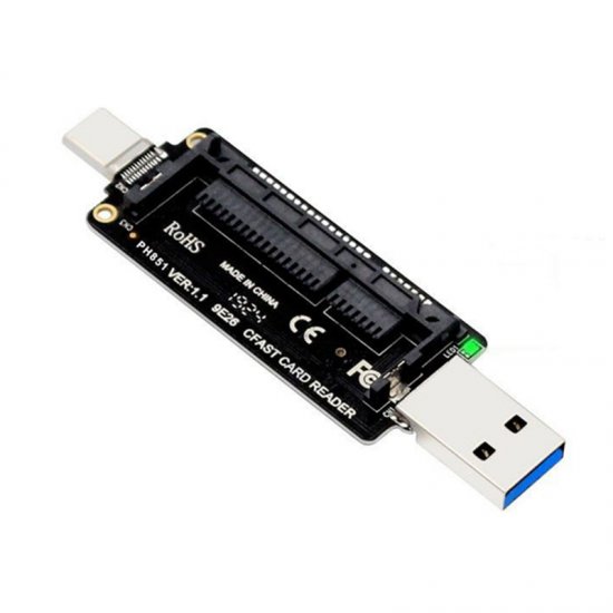 Adapter CFAST to USB 3.1 / Type-C - Click Image to Close