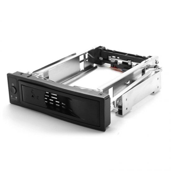 5.25" Tray-Less SATA Hot-Swap Hard for 3.5" HDD off / on Button - Click Image to Close