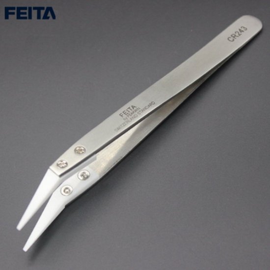 Feita CR243 Anti-acid Ceramic Stainless Steel Tweezer - Click Image to Close