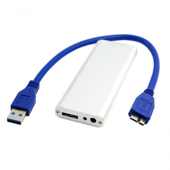 Adapter 7+17pin SSD to USB3.0 with Case for Macbook Pro 2012 - Click Image to Close