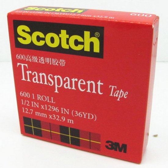 3M Scotch Transparent Tape 12.7mm x 32.9M - Click Image to Close