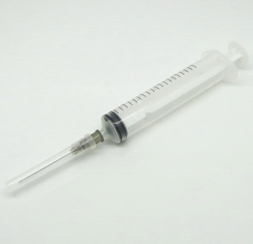 10ml Plastic Disposable Syringe with Needle - Click Image to Close