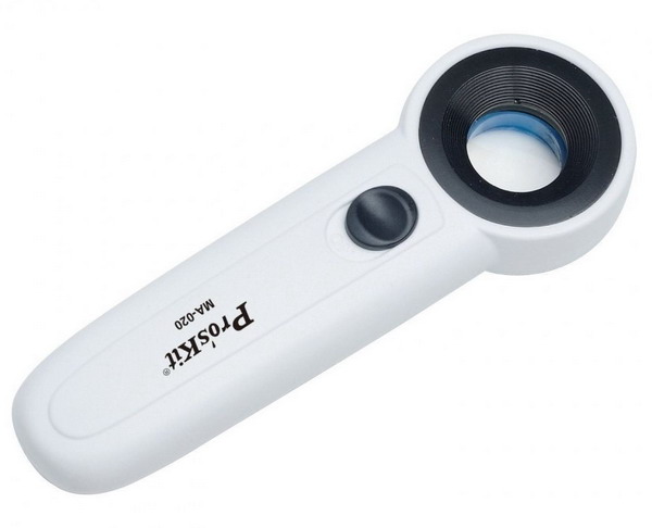 Portable Pro's Kit MA-020 22X Handheld LED Light Magnifier - Click Image to Close