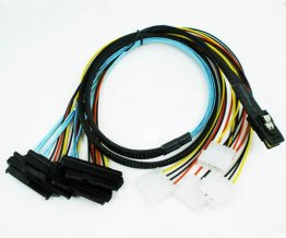 SAS 36P SFF-8087 to SAS 29P SFF-8482 power x4 SAS Cable