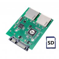 Adapter Dual SD to SATA 7+15pin Male