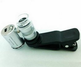 Clip-On 60X Zoom Microscope Lens For Smartphones & Tablet Reader